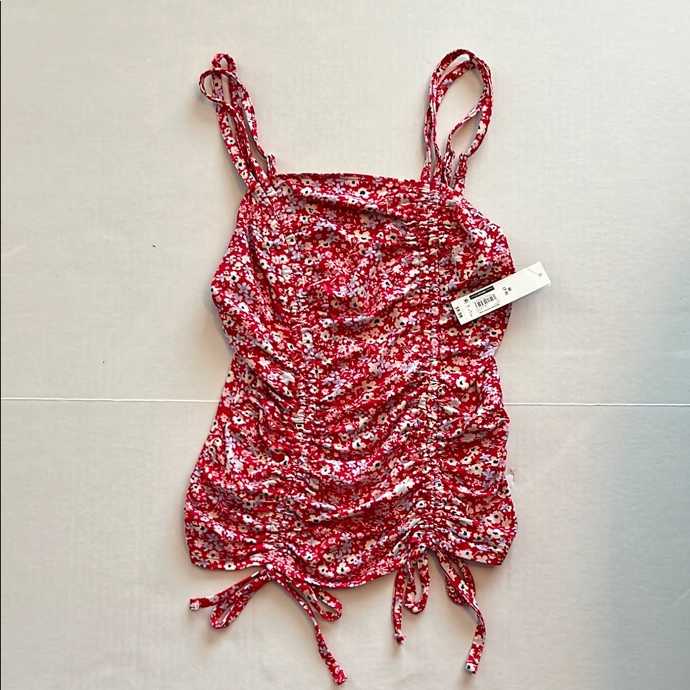 No Boundaries Double Ruched Tank Size M (7-9)